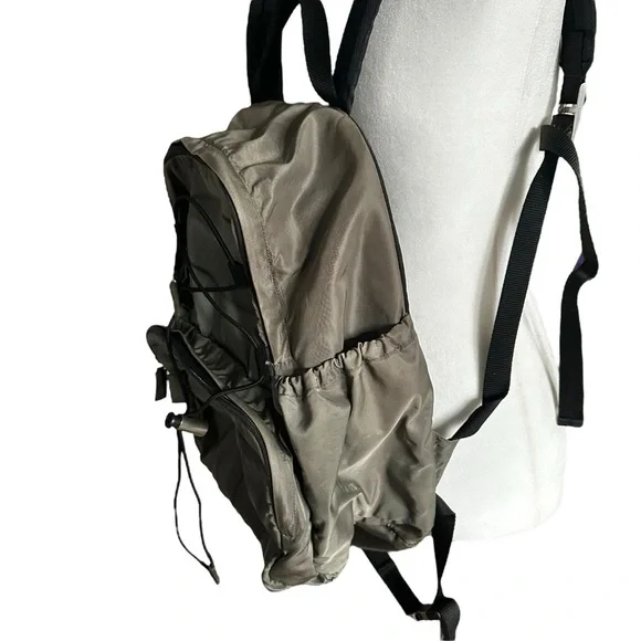 Authentic PRADA Gray Green & Black Nylon Backpack - Picture 5 of 15